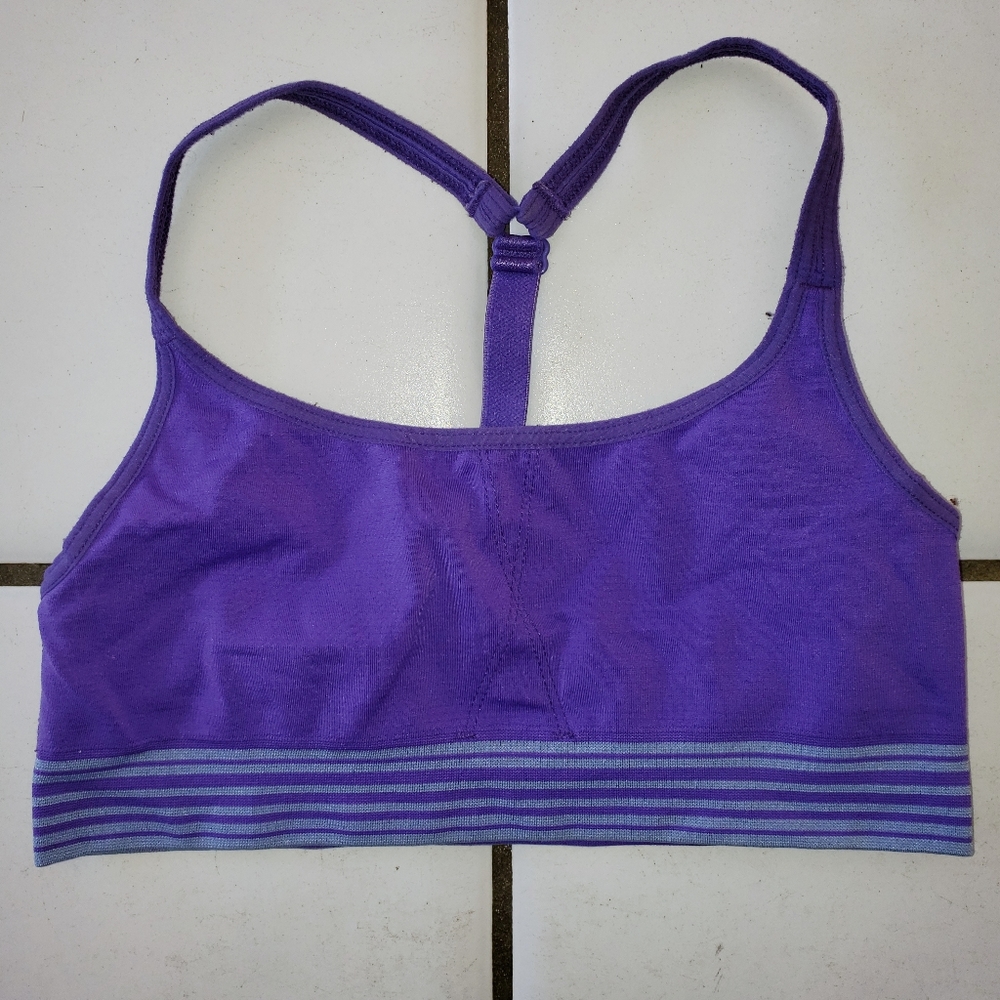 Athleta Purple Sportsbra Small Activewear Yoga Fitness Workout Gym